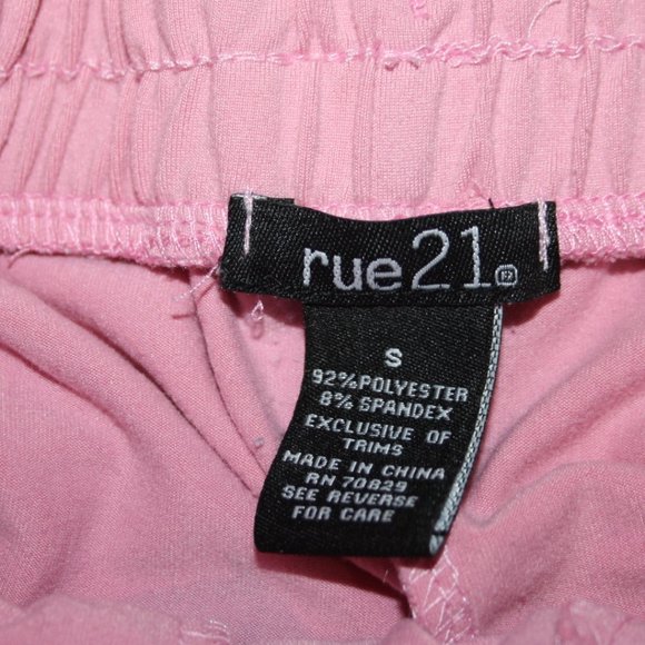 🦋 Pink Butterfly Gym Shorts – Rue21 Size Small Y2K Vibes | Stretch Waist | - Picture 3 of 5